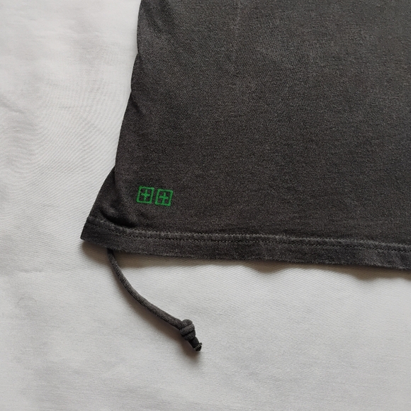 Men's KSUBI "EXILE" Dreamstate T-shirt Dark Grey & Green Crewneck Designer Tee - Picture 11 of 16